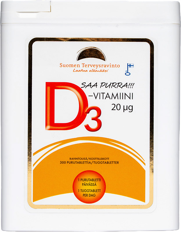 D-vitamiini 20 µg